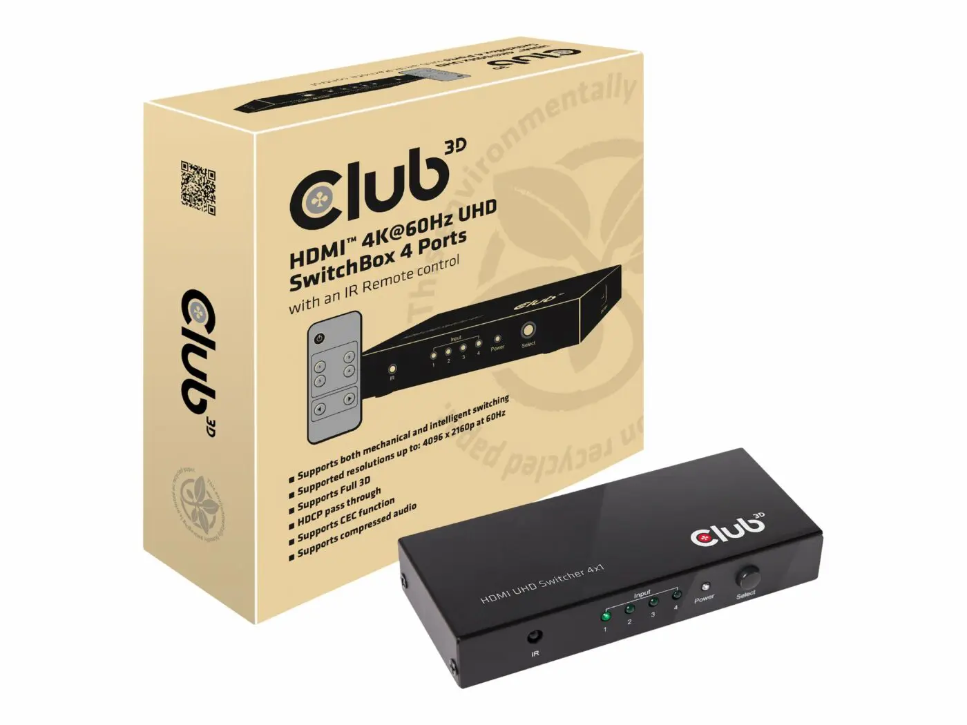 Club 3D SenseVision HDMI SWITCH  4K - Image 4