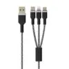 Sinox PRO X 6-í-1 Kaðal við Lightning, USB C og Micro USB. 1m - Image 2