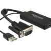 Delock VGA til HDMI adapter
