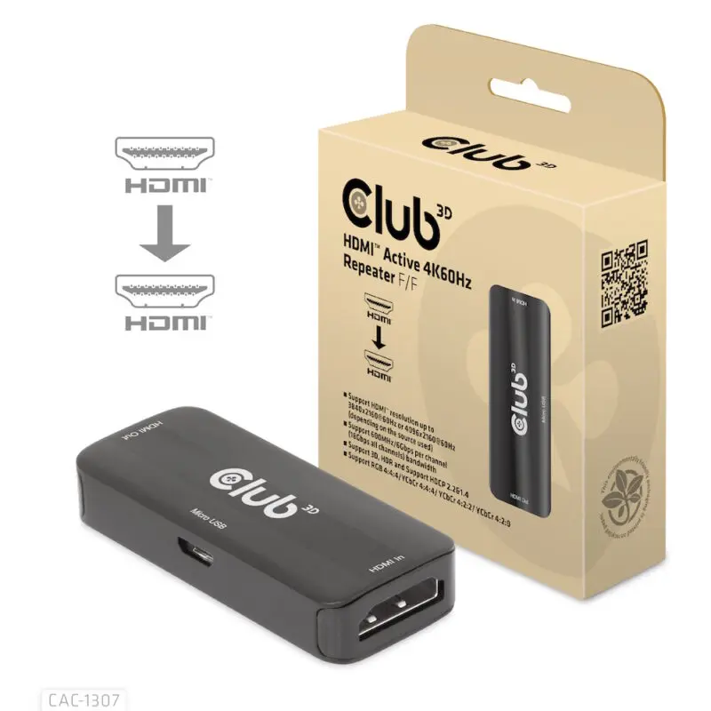 Club3D Active HDMI Repeater