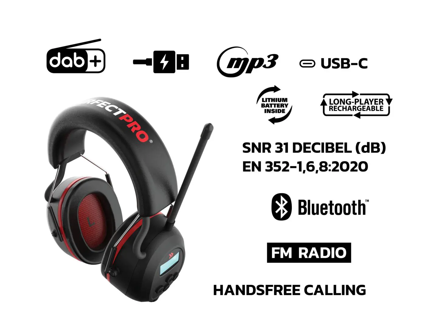 Perfectpro H-40 Hoyrivernd v/BT & Radio - Image 2