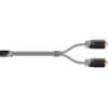 Sinox Mini Jack (Hon)  til 2xPhono (Hann) Kaðal  1.0m - Image 2