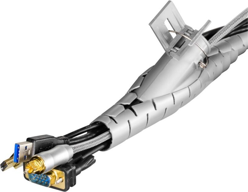 DELTACO WireTube 2,5m (SILVER)