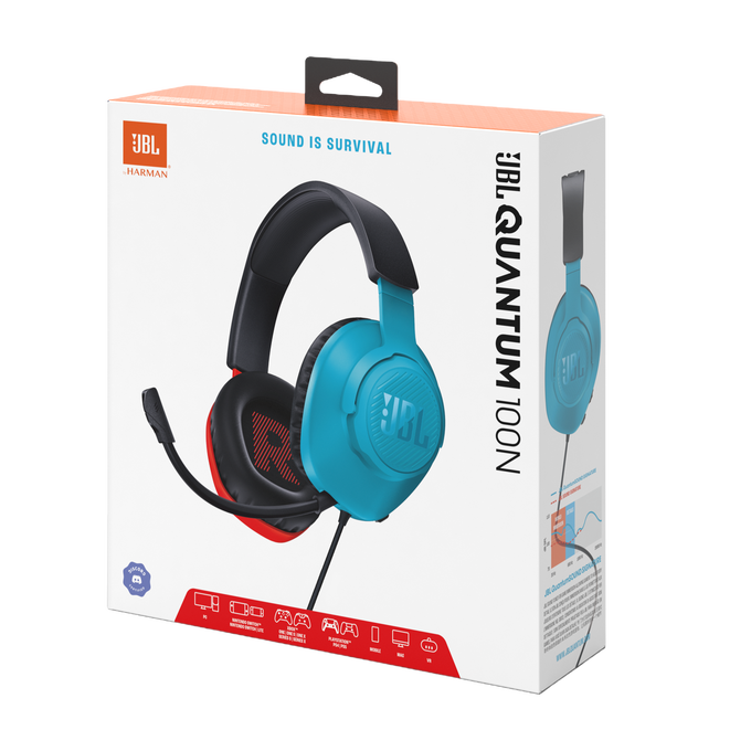 JBL Quantum 100N Console Blátt/Reytt - Image 9