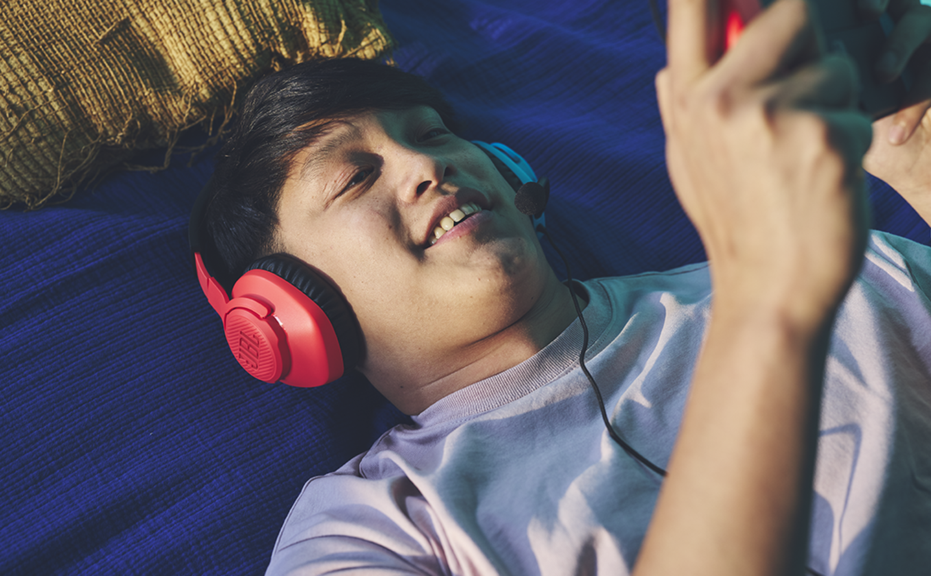 JBL Quantum 100N Console Blátt/Reytt - Image 6