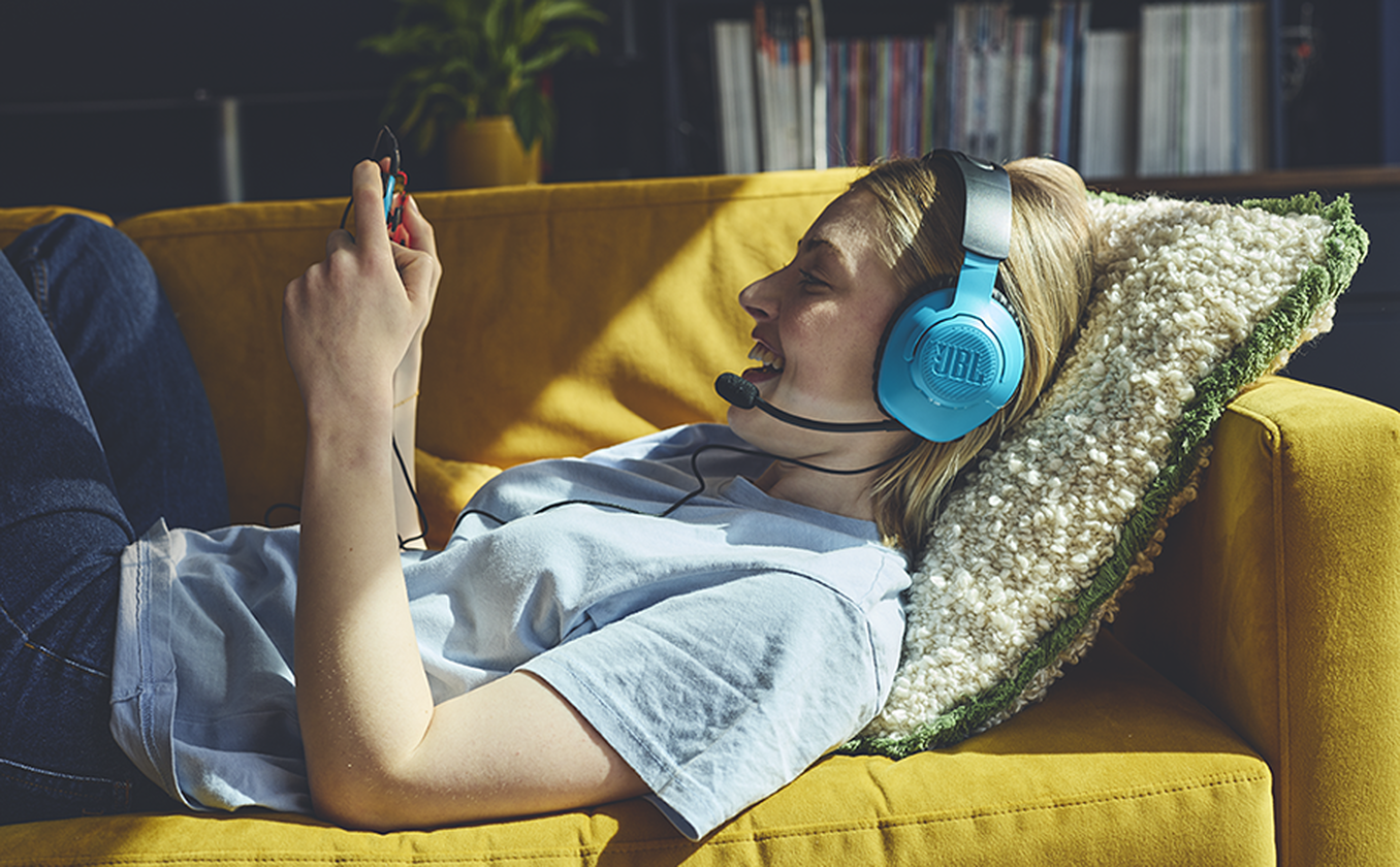 JBL Quantum 100N Console Blátt/Reytt - Image 4