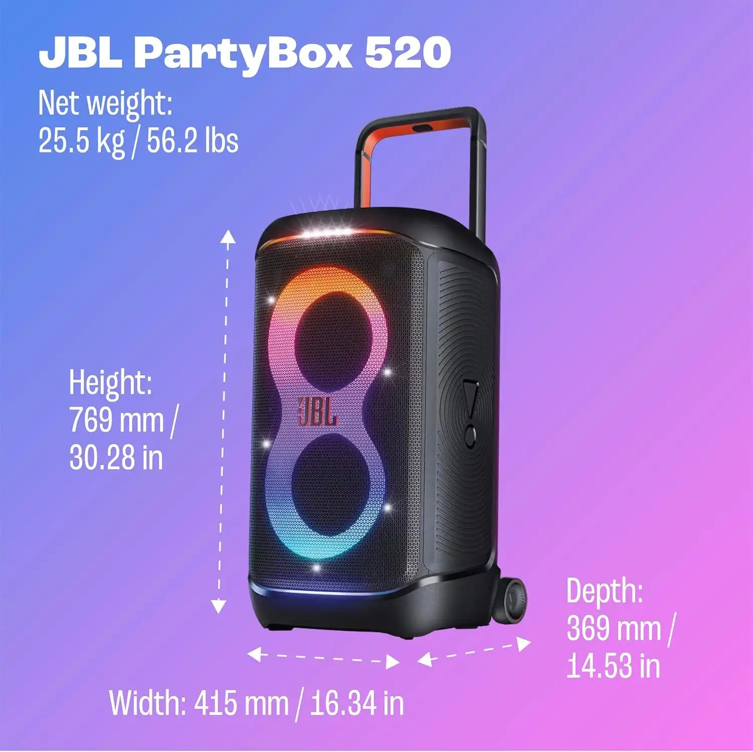 JBL PARTYBOX 520 - Image 8